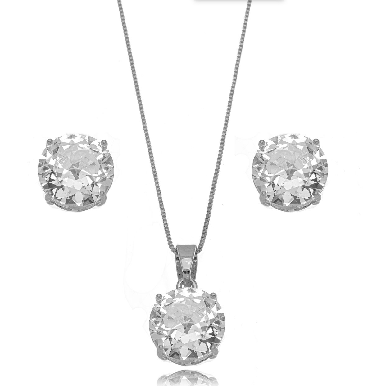 CONJUNTO PONTO DE LUZ BRINCO E COLAR
