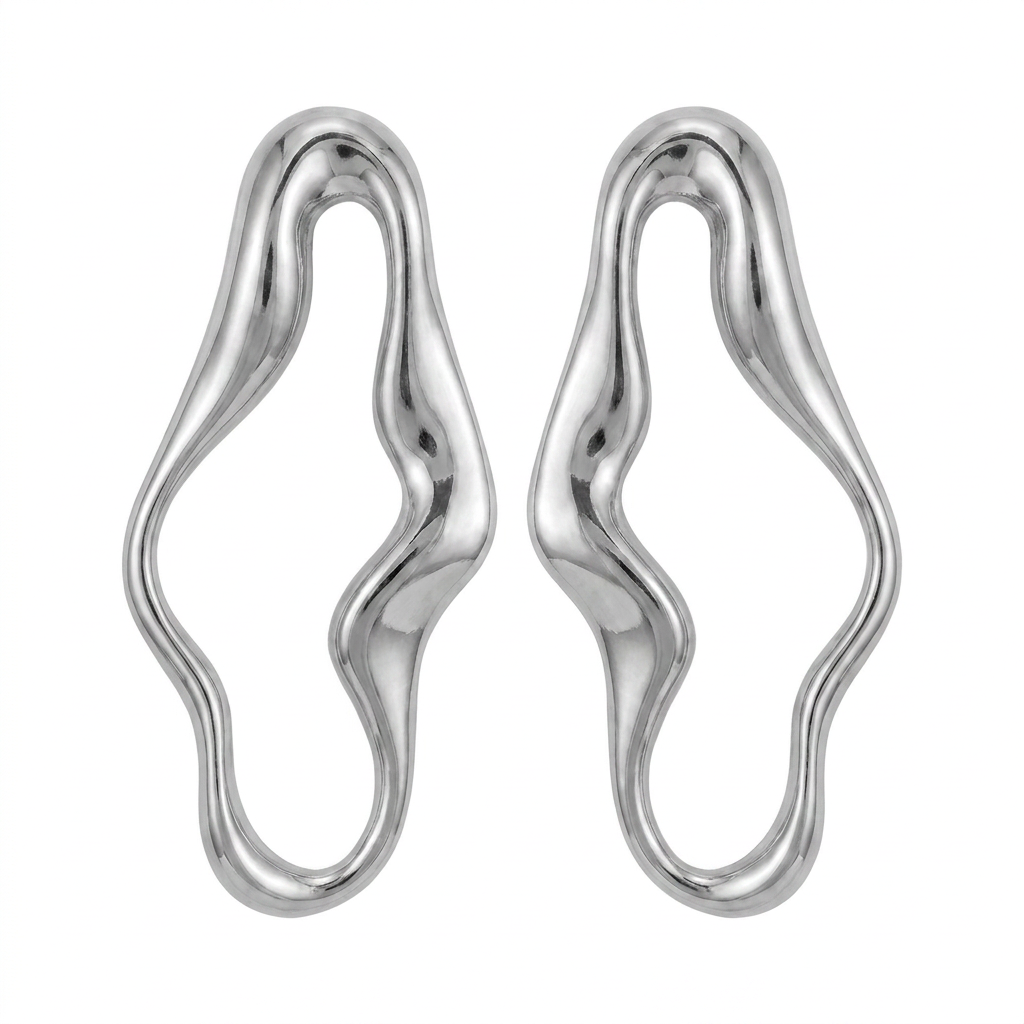 BRINCO ARGOLA ORGÂNICA LISA