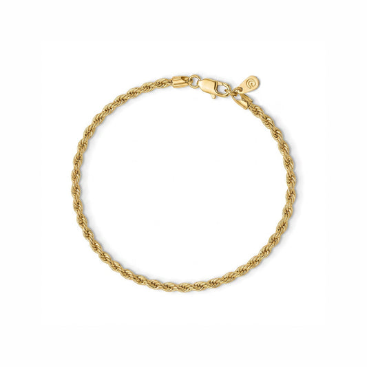 PULSEIRA MASCULINA CORDÃO BAIANO BANHO EM OURO 18K