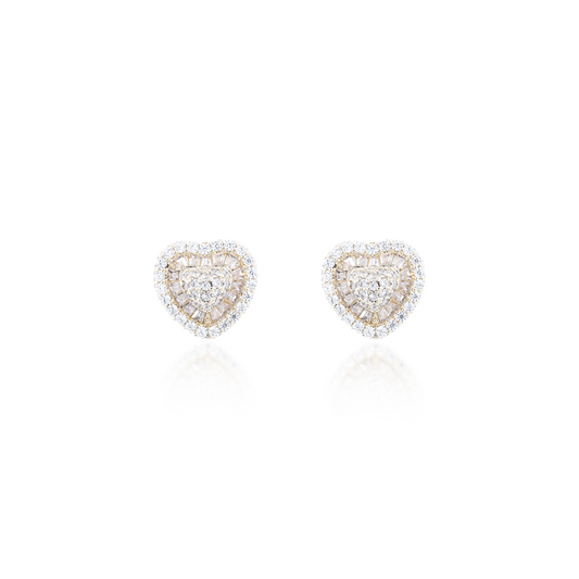 BRINCO CORAÇÃO PIZZA CRAVEJADO PRATA 925