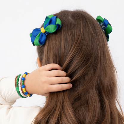 CONJUNTO KIDS COPA PRESILHAS COM LAÇO E TRIO DE PULSEIRAS