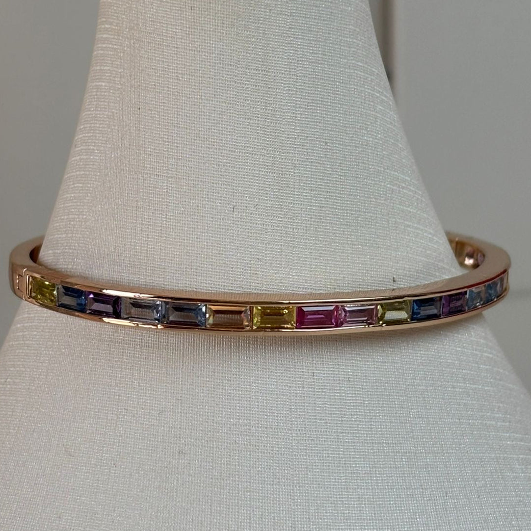 BRACELETE RAINBOW EM BANHO DE OURO 18K