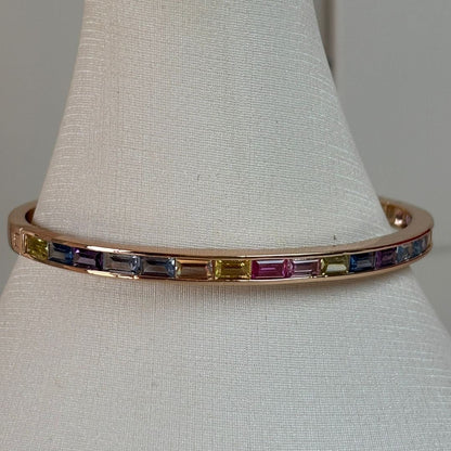 BRACELETE RAINBOW EM BANHO DE OURO 18K