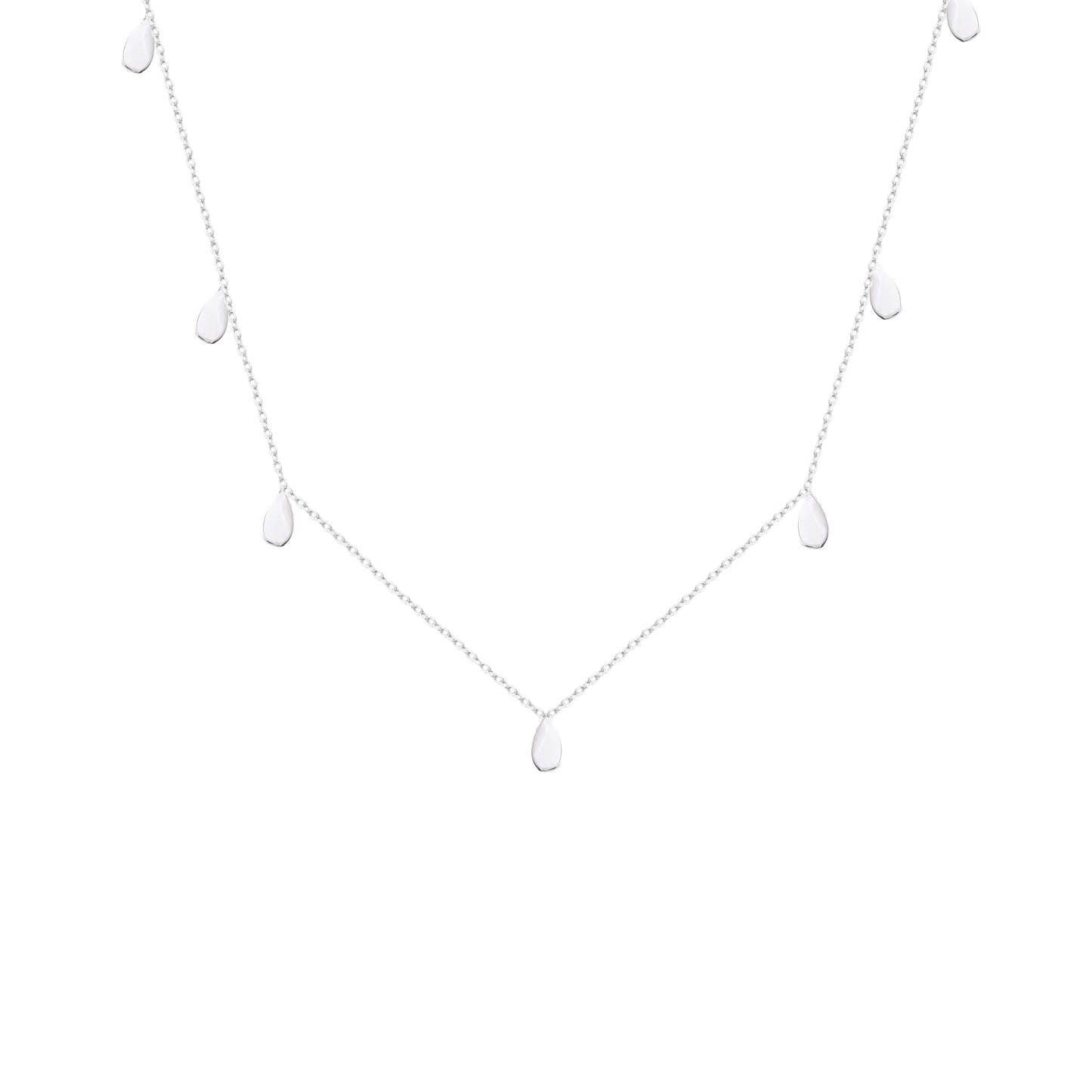 COLAR GOTAS ORGÂNICAS PRATA 925