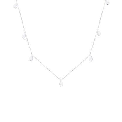 COLAR GOTAS ORGÂNICAS PRATA 925