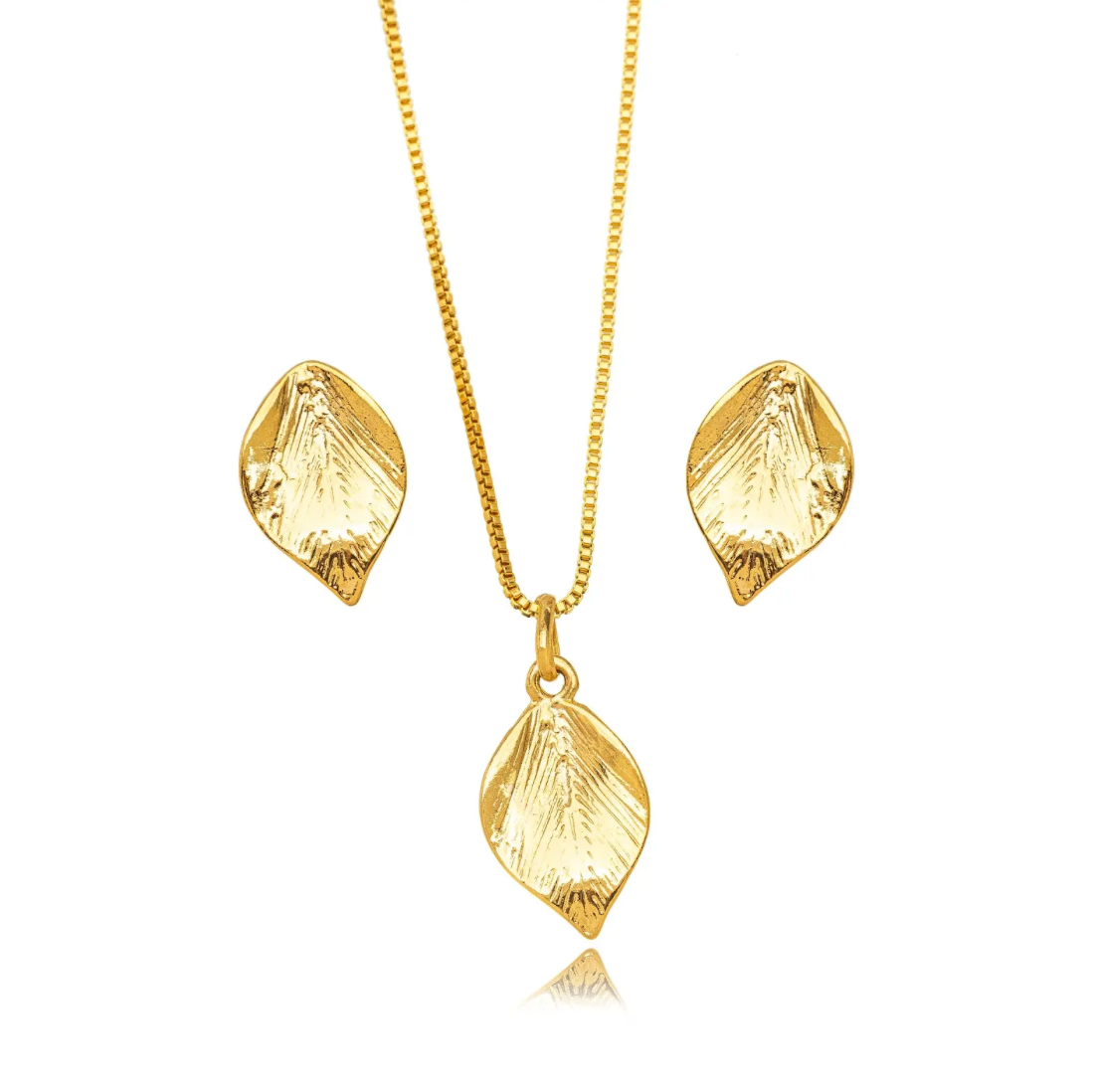 CONJUNTO FOLHA BRINCO E COLAR
