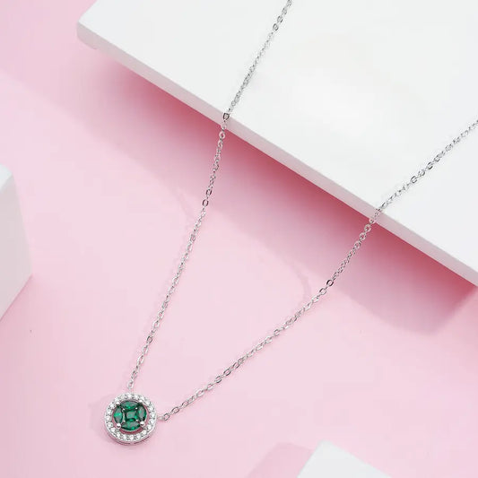 CONJUNTO COLAR E BRINCO REDONDO CRAVEJADO ZIRCÔNIA BANHO EM RÓDIO