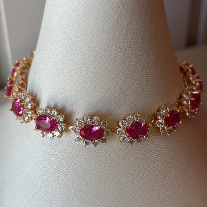 PULSEIRA RIVIERA OVAL PRINCESA RUBELITA + EXTENSOR