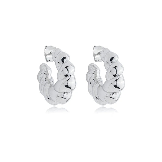 BRINCO ARGOLA CROASSAINT MÉDIO BANHO EM RÓDIO