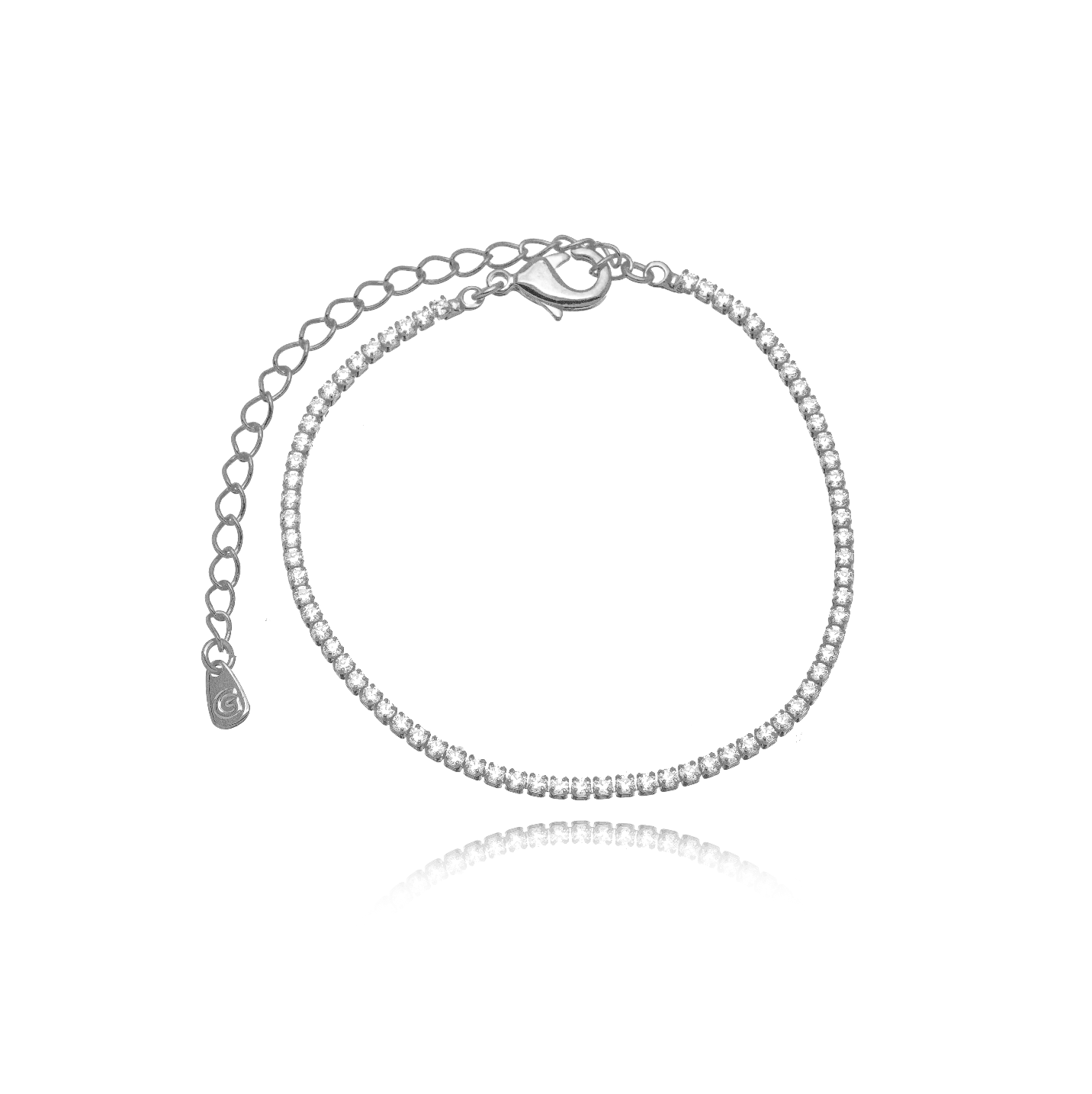 PULSEIRA RIVIERA CRAVEJADA ZIRCÔNIAS COM EXTENSOR