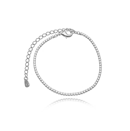 PULSEIRA RIVIERA CRAVEJADA ZIRCÔNIAS COM EXTENSOR