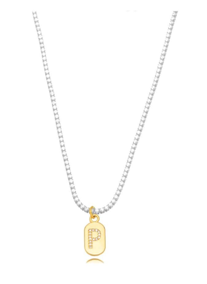 CHOCKER RIVIERA PINGENTE LETRA DOIS BANHOS