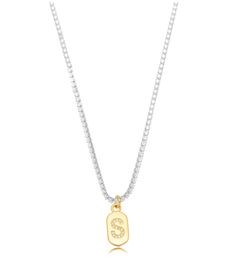 CHOCKER RIVIERA PINGENTE LETRA DOIS BANHOS