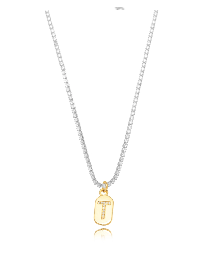 CHOCKER RIVIERA PINGENTE LETRA DOIS BANHOS