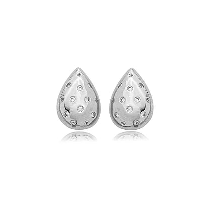 CONJUNTO BRINCO E COLAR GOTAS CRAVEJADO