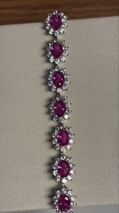 PULSEIRA RIVIERA OVAL PRINCESA RUBELITA + EXTENSOR