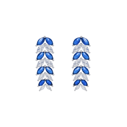 BRINCO NAVETE ZIRCÔNIA BANHO EM RÓDIO