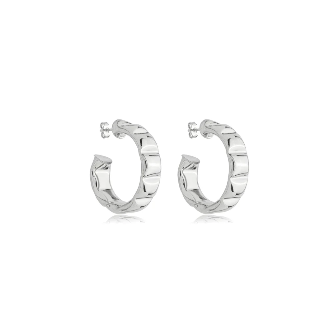 BRINCO ARGOLA DETALHADA LISA
