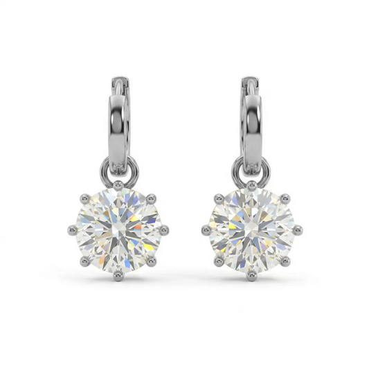 BRINCO ARGOLA PONTO DE LUZ 8 GARRAS 2 EM 1