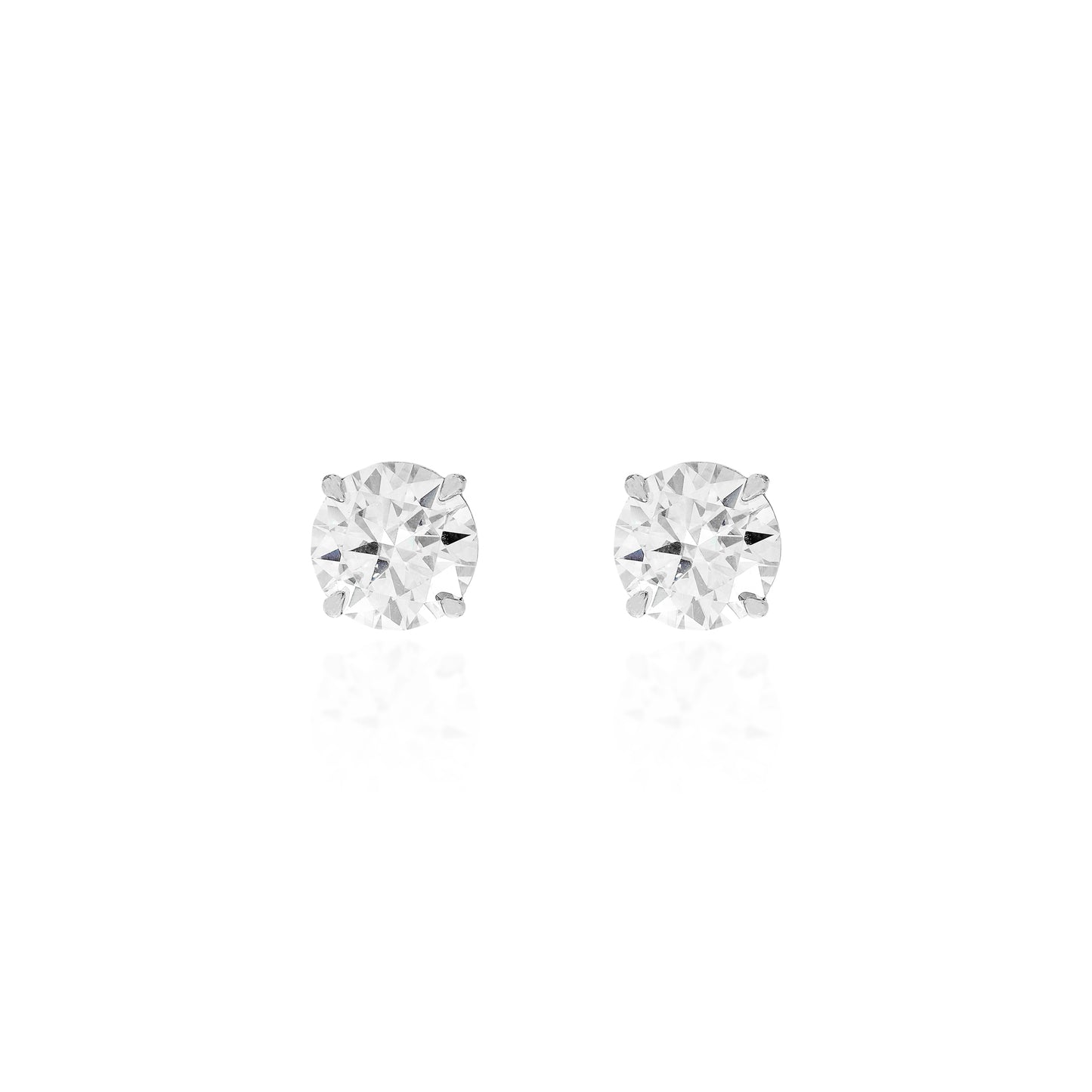 BRINCO PONTO DE LUZ MOISSANITE 4.6CT - 11MM EM PRATA