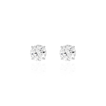 BRINCO PONTO DE LUZ MOISSANITE 4.6CT - 11MM EM PRATA