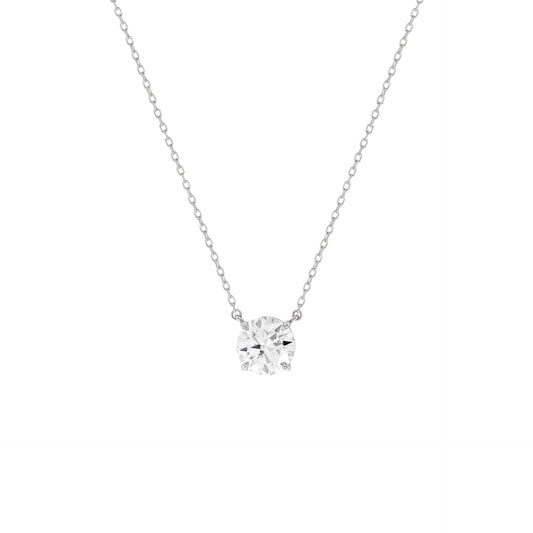 COLAR PONTO DE LUZ 0.5CT 5MM - PRATA