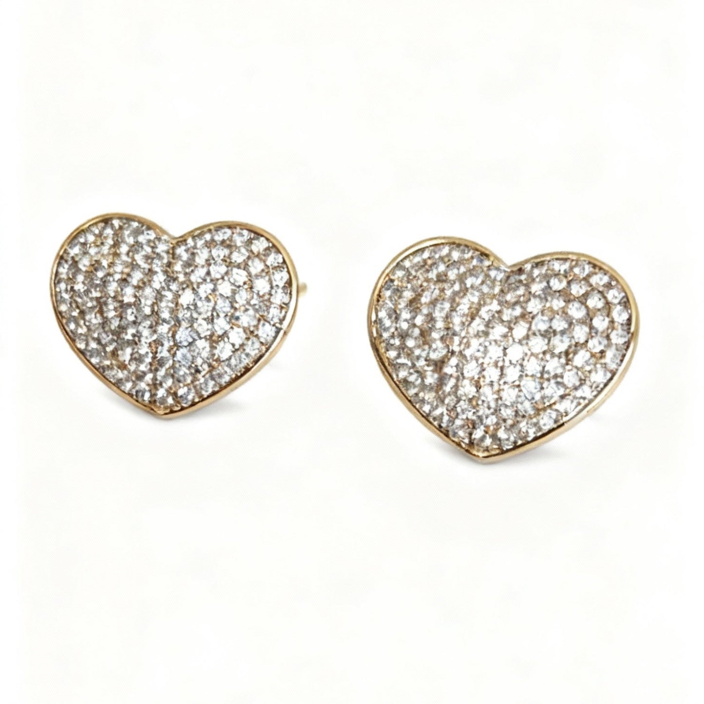 CONJUNTO HEART CRAVEJADO BRINCO E ANEL