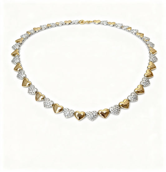 CHOCKER CORAÇÕES LISOS E CRAVEJADOS  - DOIS BANHOS