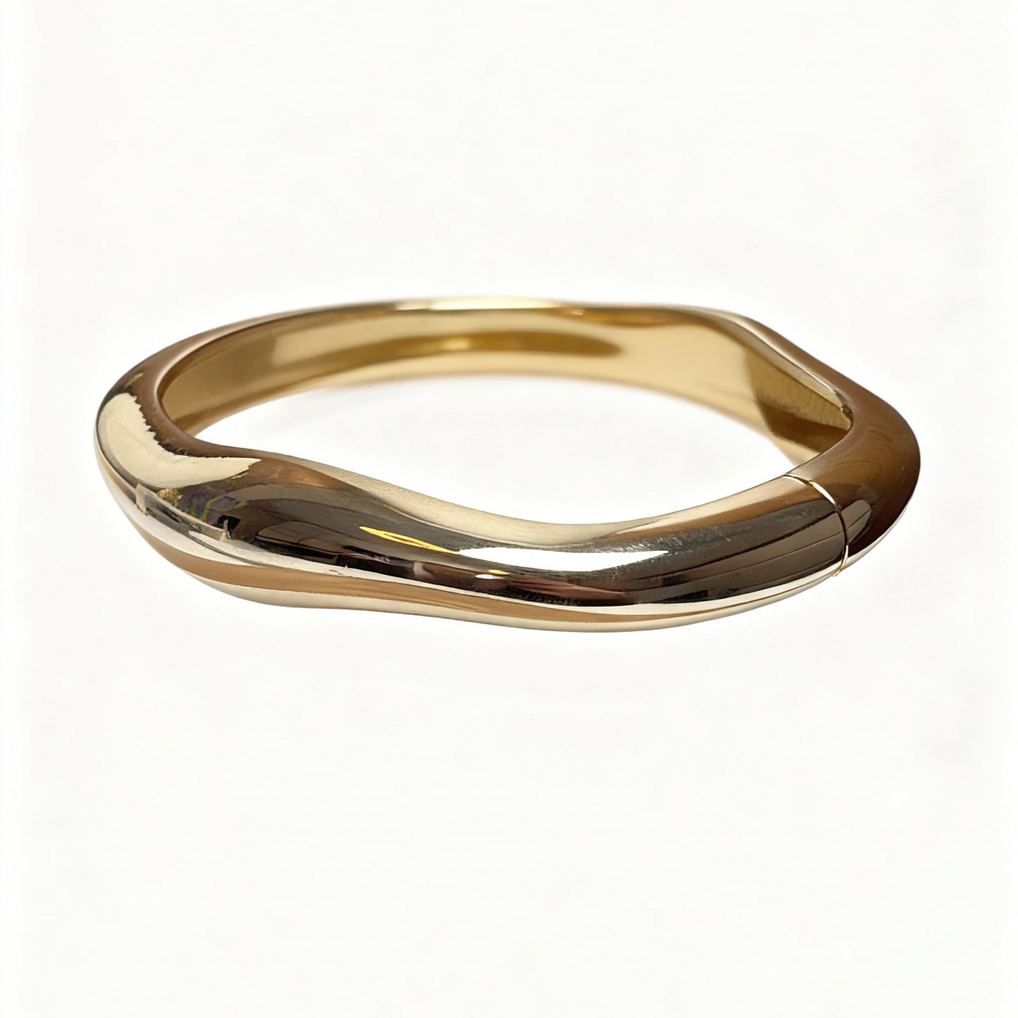 BRACELETE ONDAS LISO DOURADO