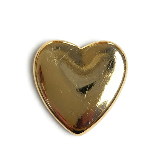 PINGENTE CORAÇÃO LISO BANHO EM OURO 18K