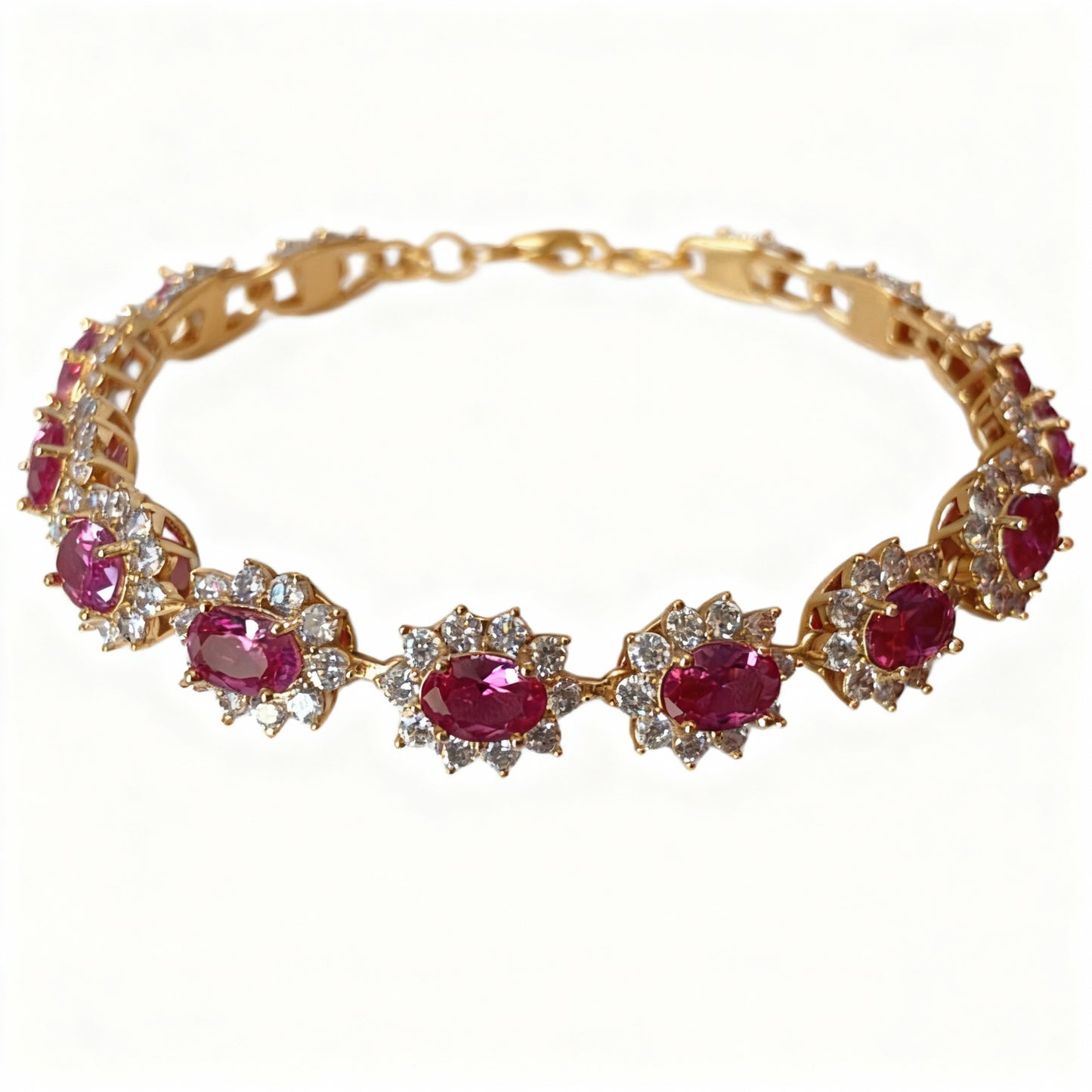 PULSEIRA RIVIERA OVAL PRINCESA RUBELITA + EXTENSOR