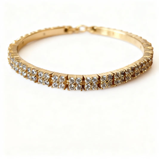 PULSEIRA RIVIERA FLOWERS DOURADA