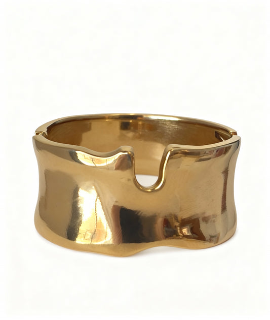 BRACELETE MAXI DOURADO FLUIDO