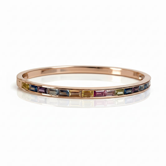 BRACELETE RAINBOW EM BANHO DE OURO 18K