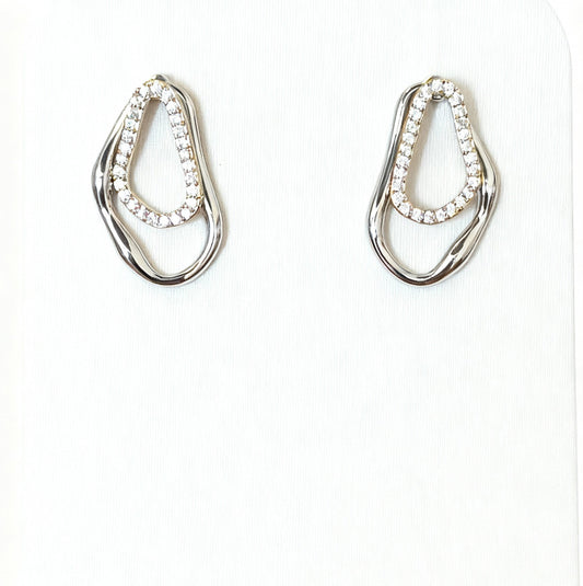 BRINCO CONTORNO GLAM  BANHO DUPLO CRAVEJADO