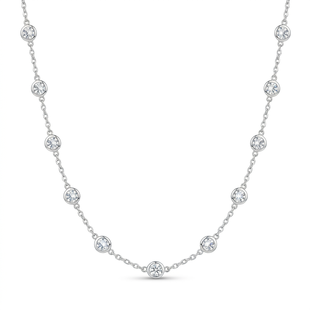 COLAR LONGO TIFFANY PONTOS DE LUZ - 60CM