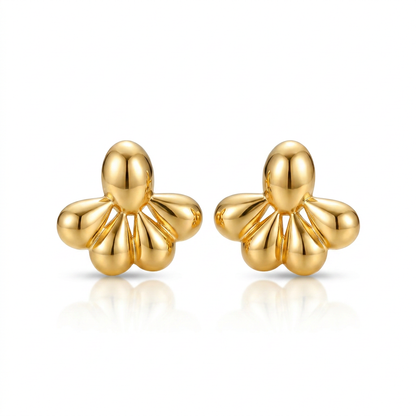BRINCO GOSTAS LISO BANHEO EM OURO 18K
