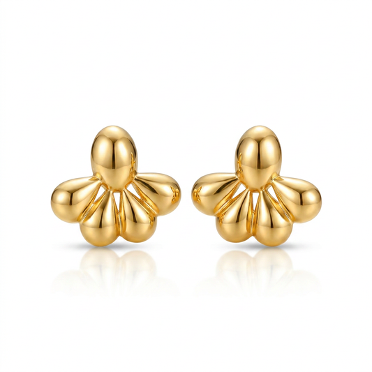 BRINCO GOSTAS LISO BANHEO EM OURO 18K